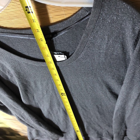 NEW Apt 9 Knit sweater shirt blouse metallic Side slits casual holiday 2X NWT - Picture 13 of 16